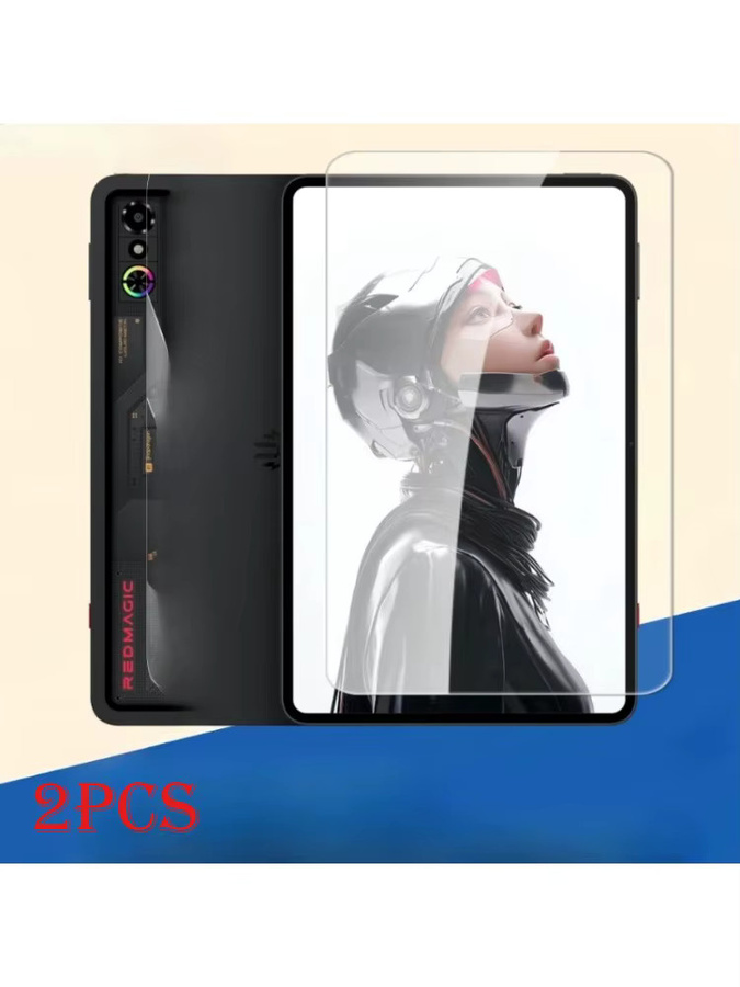 2er-Pack Nubia RedMagic Gaming Pad 3Pro AstraGaming Schutzfolie aus gehärtetem Glas, Transparent, HD Klar, Kratzfest, für 9,06 Zoll Display - Bild 6