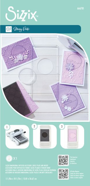 Sizzix Dimensional Diffuser Accessory Circle Plate und Insert transparent - Bild 1