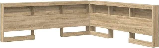 vidaXL Aufbewahrungskopfteil Sonoma-Eiche mit integriertem Regal und USB-Ladeport, B/H: 180 x 76,5 cm - Bild 1