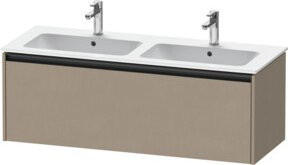 Duravit Waschtischunterschrank Ketho.2 wandhängend mit 1 Auszug in Leinen/Beige, B/H/T: 128 x 44 x 44 cm - Bild 1
