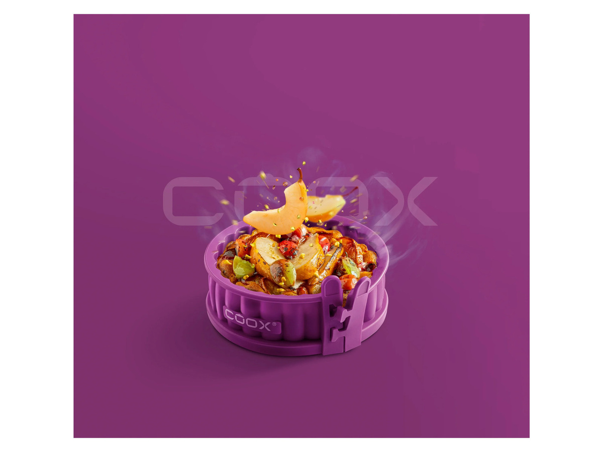 COOX Quicheform mit Glasboden aus Silikon in Lila, Durchmesser: 12 cm - Bild 2