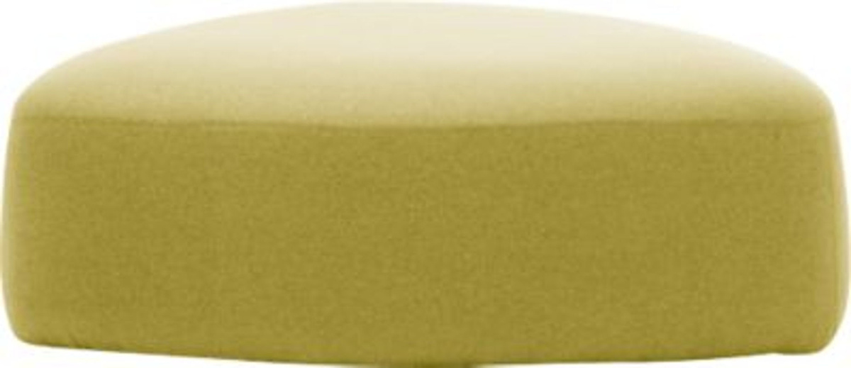 Leyform GOGO Pouf oval mit Stoffbezug in Gelb, B: 124 cm, T: 109 cm, H: 44 cm - Bild 2
