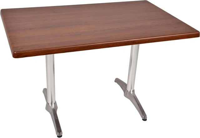 DELUKE Bistrotisch SERNA rechteckig Dunkelbraun B/T/H: 120 x 80 x 66 cm - Bild 1