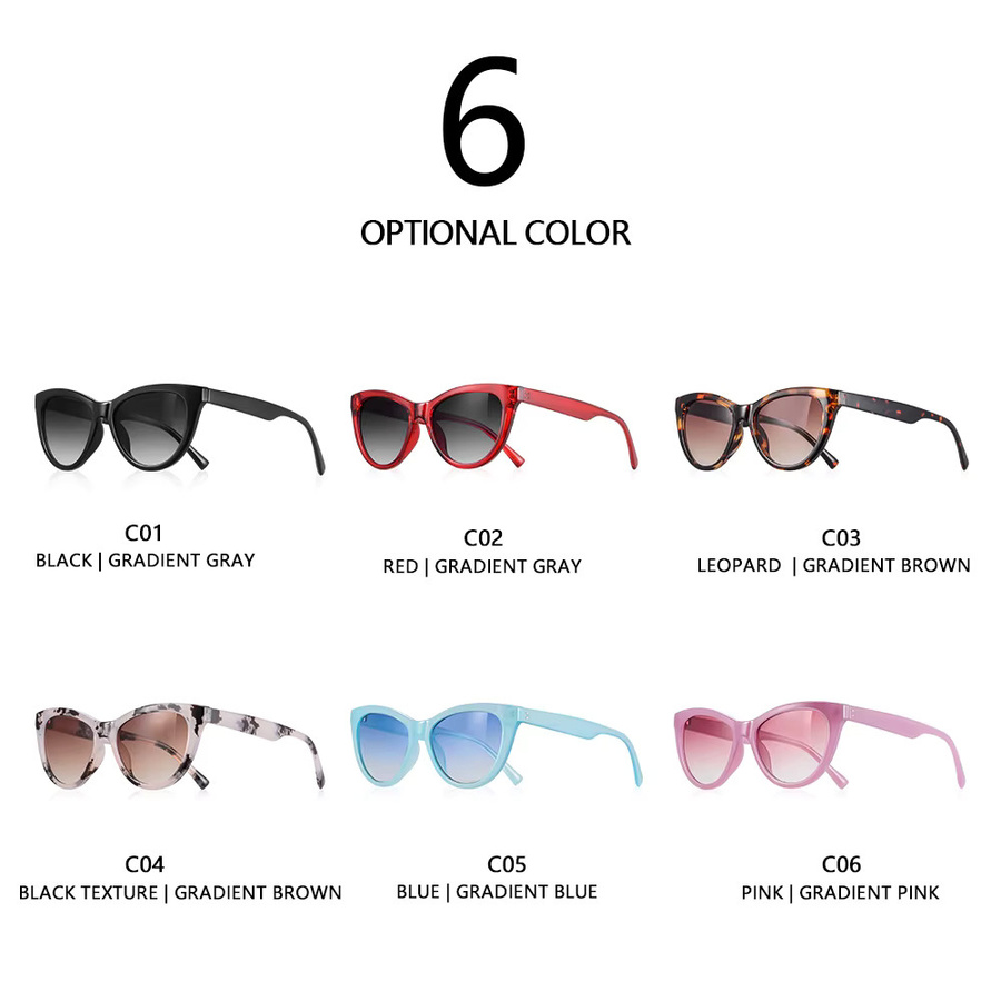 CRIXALIS Cat-Eye-Sonnenbrille, Vollrand, Schwarz, Damen, Kunststoff - Bild 1