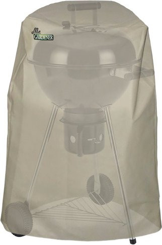 Mr. GARDENER Grillabdeckhaube aus Polyester, beige und transparent - Bild 1