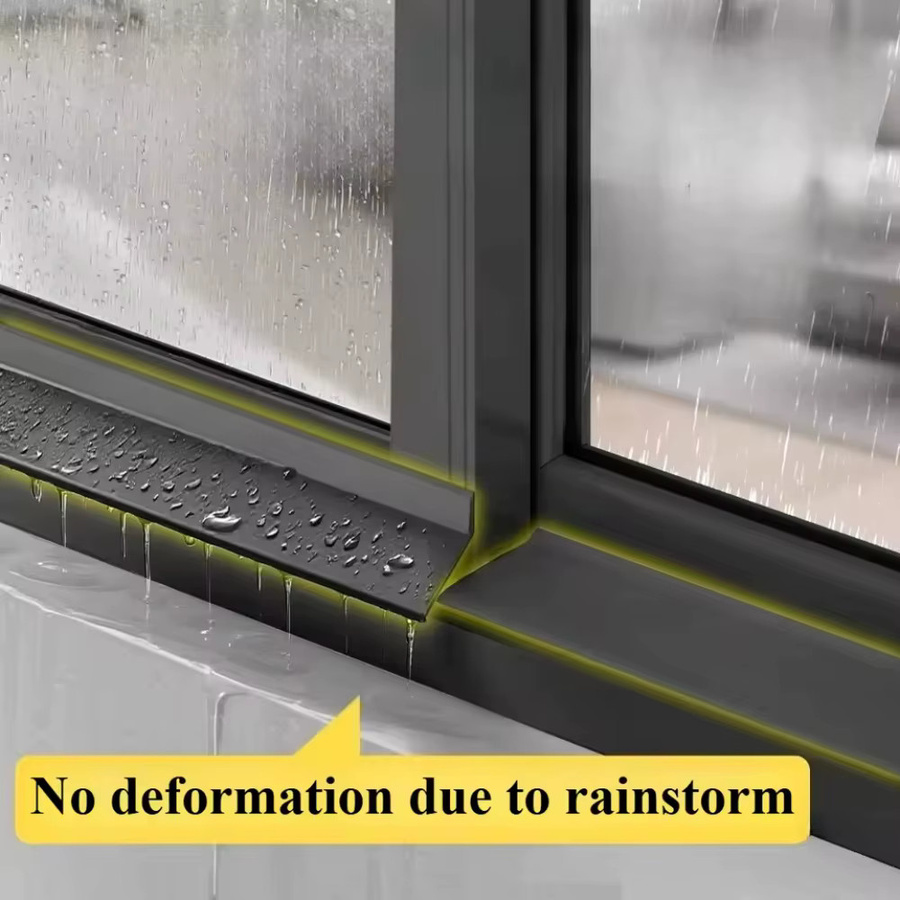 Regendichter Wasser-Rückfluss-Dichtungsstreifen für Schiebefenster, Schwarz, Breite: 5 cm - Bild 3