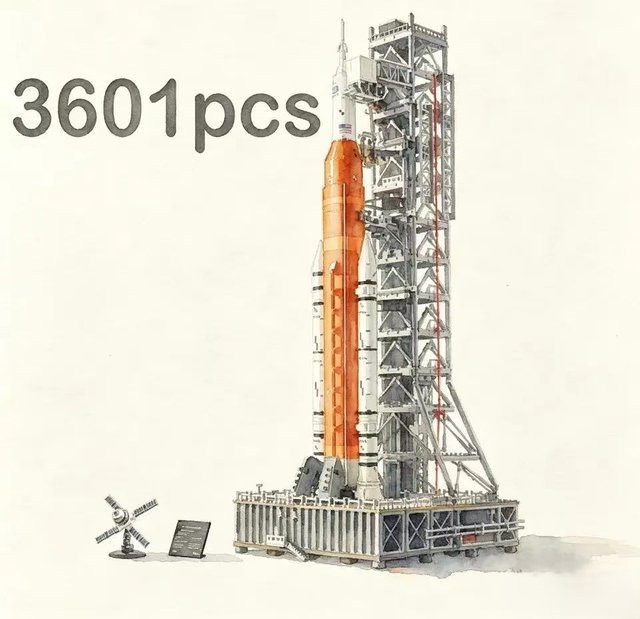 MINISO Artemis Space Launch System, Raketen-Raumschiff-Modell, 3601 Teile, ab 14 Jahren - Bild 1
