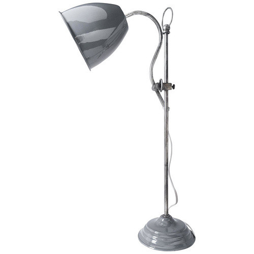 NÄVE Tischleuchte Pastel Cap grau aus Metall mit E14 Fassung, B/T/H: 19 x 13 x 53 cm - Bild 1