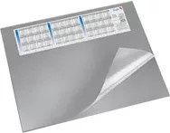 Schreibunterlage Läufer Durella DS mit 3-Jahres-Kalender, Grau, B: 53 cm, H: 40 cm - Bild 1