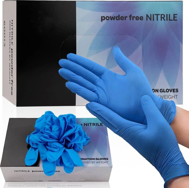 INMAICH Einweg Nitrilhandschuhe Blau, puderfrei, 4Mil, Industriequalität für Reinigung und Mechaniker - Bild 1