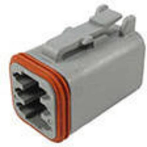 TE Connectivity DT06-6S-C015 Rundstecker Buchse DT Serie, gerade, 6 Polzahl, grau - Bild 1