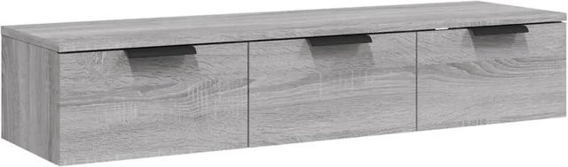 vidaXL Wandschrank in Grau Sonoma aus Holzwerkstoff, B/T/H: 102 x 30 x 20 cm - Bild 1
