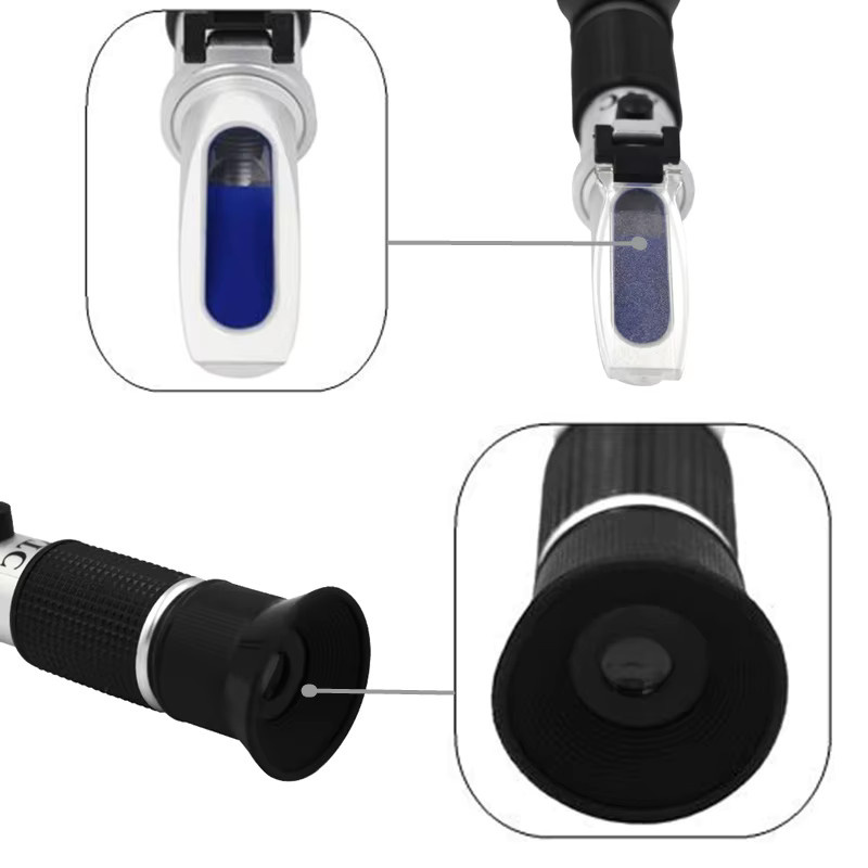 JUANJUAN Handheld Glykol Refraktometer mit ATC zur Messung von Frostschutzmittel, Kühlmittel und Batteriesäure für dein Auto - Bild 5