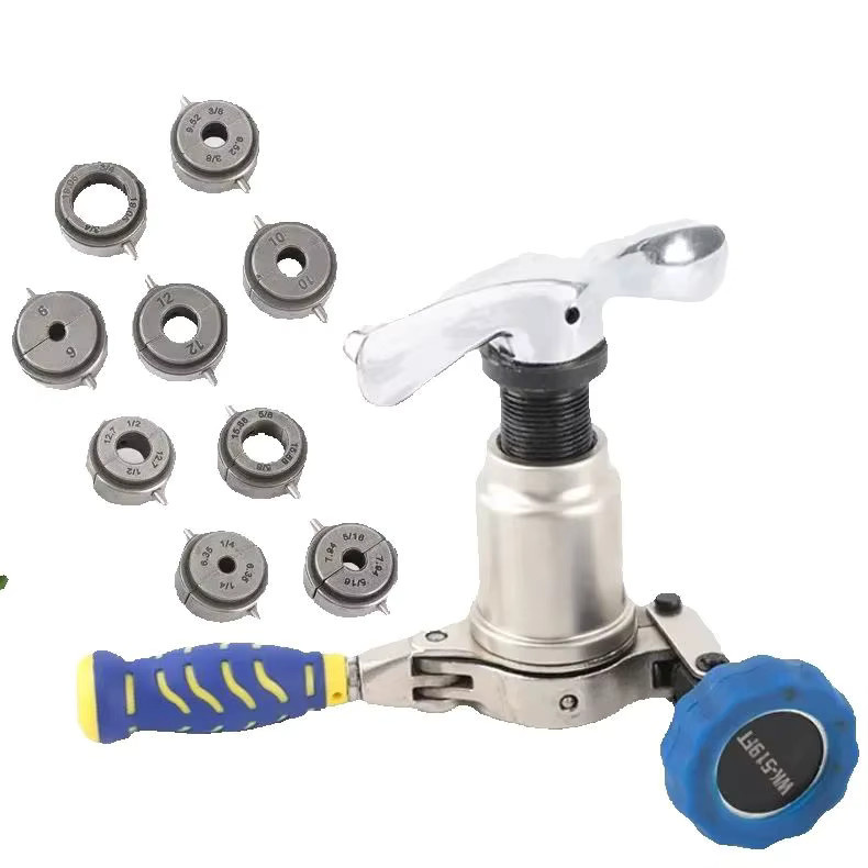 DSZH Kupfer Expander WK-519 Wartungs-Set für Klimaanlagen mit Cutter und Reibahle in Blau und Messing - Bild 4