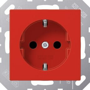 Jung SCHUKO-Steckdose A 1520 BF RT in Rot - Bild 1