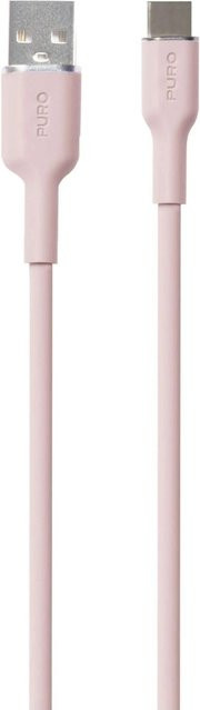 SBS SOFT USB-A auf USB-C Lade- und Synchronisierungskabel, Pink, Länge: 1,5 m - Bild 1