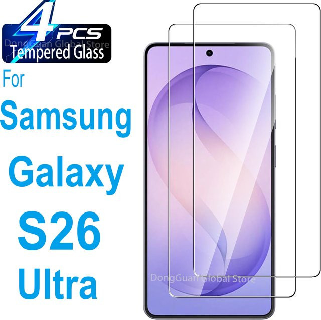 Samsung Galaxy S26 Ultra Displayschutz aus gehärtetem Glas, transparent - Bild 1
