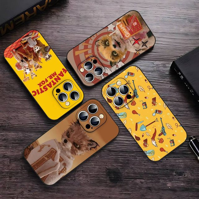 Mr. Fox Handyhülle in Schwarz für iPhone 17, 16, 15, 14, 13, 11 Pro Max, Plus, X, XR, XS Max und Mini - Bild 1