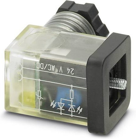 Phoenix Contact Ventilstecker SACC-VB-3CON-M12/CI-1L-SV 230V transparent - Bild 1