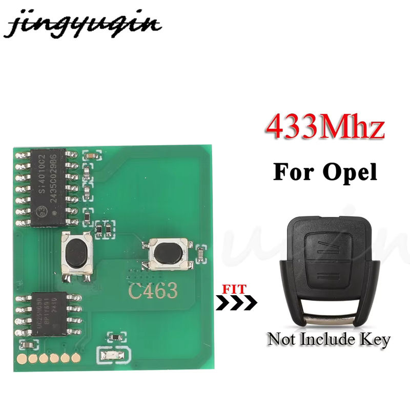 Jingyuqin Auto Fernbedienung Schlüssel Platine 434 MHz für Opel Zafira Astra G A F (Grün) - Bild 4