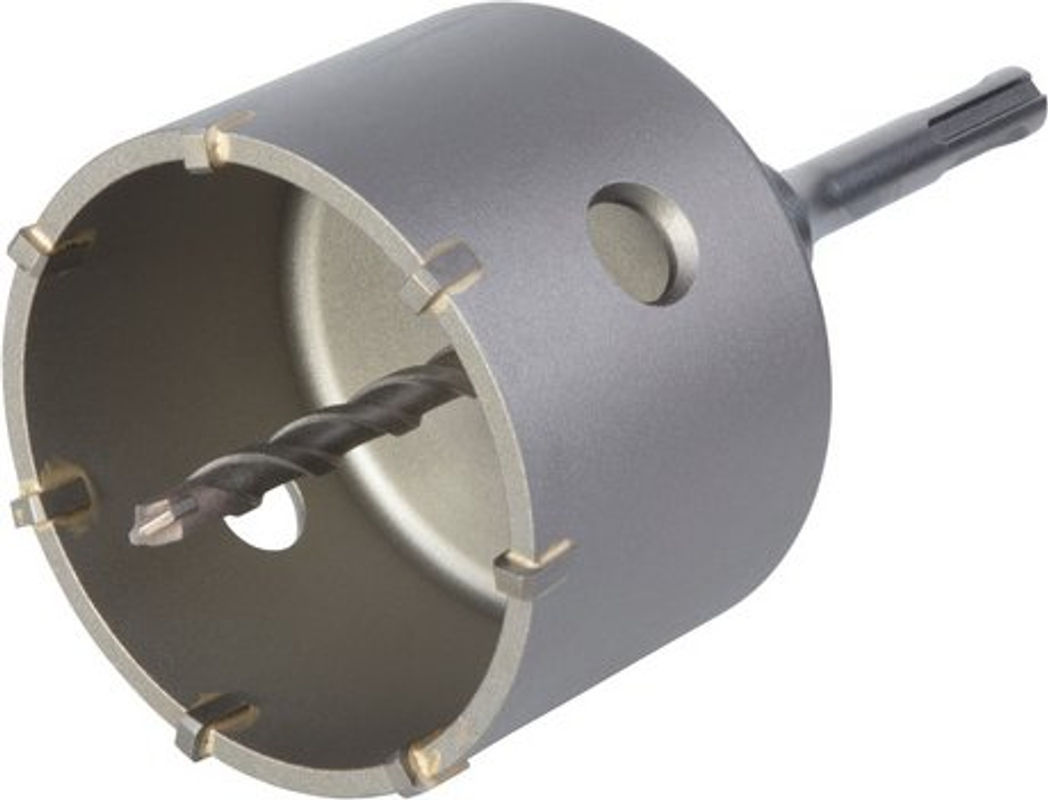Wolfcraft Hohlbohrkrone mit Hartmetallspitze in Silber, Durchmesser: 83 mm - Bild 2