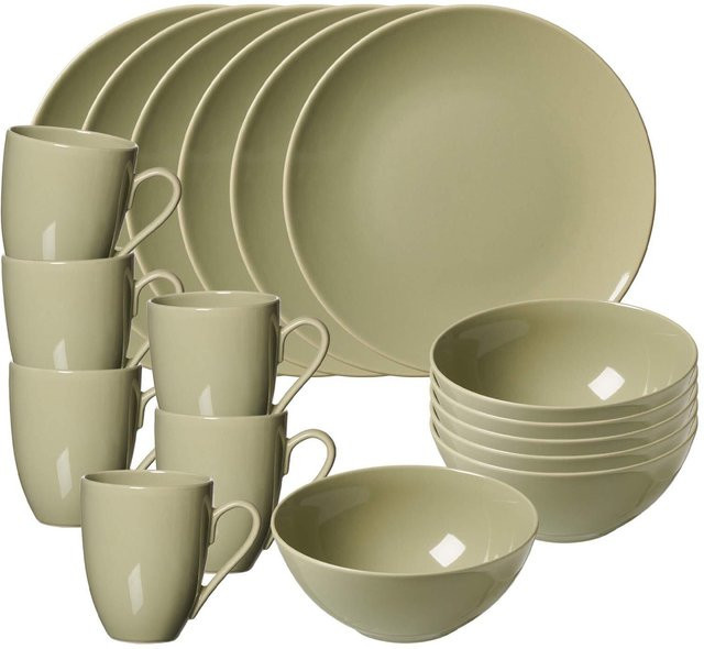 Ritzenhoff & Breker Frühstücks-Set Cecina Kaffeeservice aus Keramik in Beige, 18er Set - Bild 1