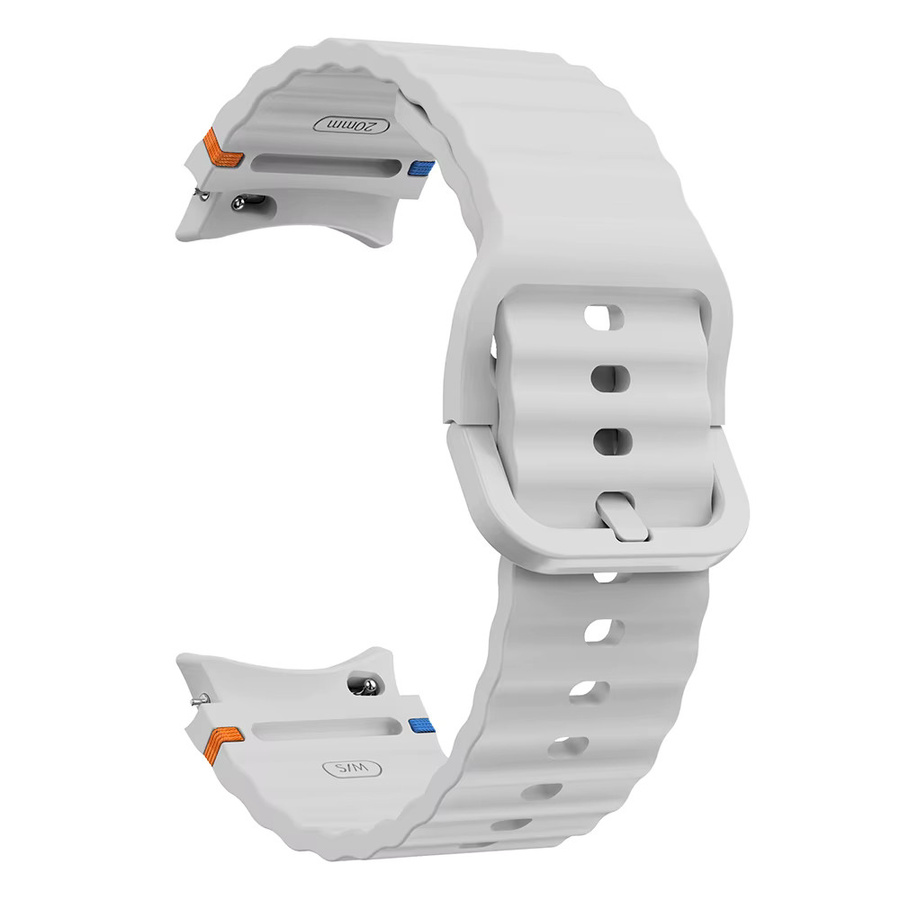 Mptionx Uhrenarmband Silikon, Weiß, Unisex - Bild 3