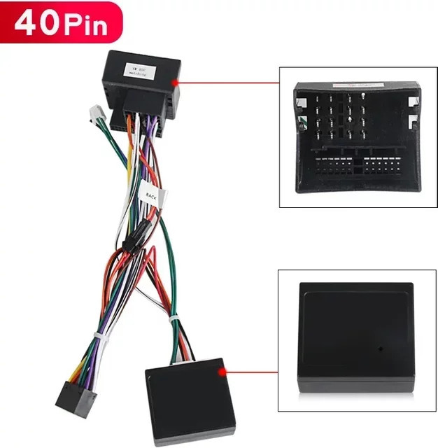 MEKEDE ISO/40/52Pin Kabelbaumadapter für Volkswagen Passat B6 B7 Skoda Seat Autoradio Stereo Canbus Stromkabelanschluss - Bild 1
