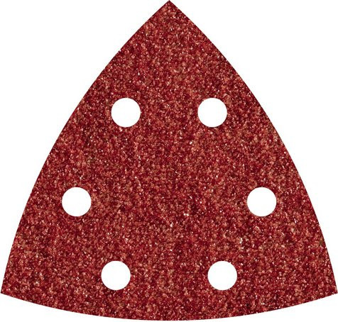 Wolfcraft Schleifblatt Set für Detail-Schleifer, 5 Stück, rot - Bild 1