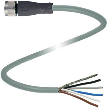 Pepperl+Fuchs Sensor-Aktor-Steckverbinder 240004-100021 konfektioniert, 5-polig, grau, Länge: 15 m - Bild 1