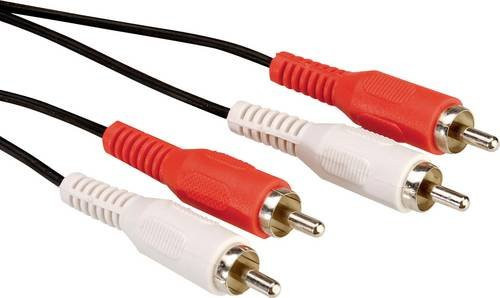 Goobay Stereo Cinch Anschlusskabel RCA Schwarz, Länge: 1,50 m - Bild 1