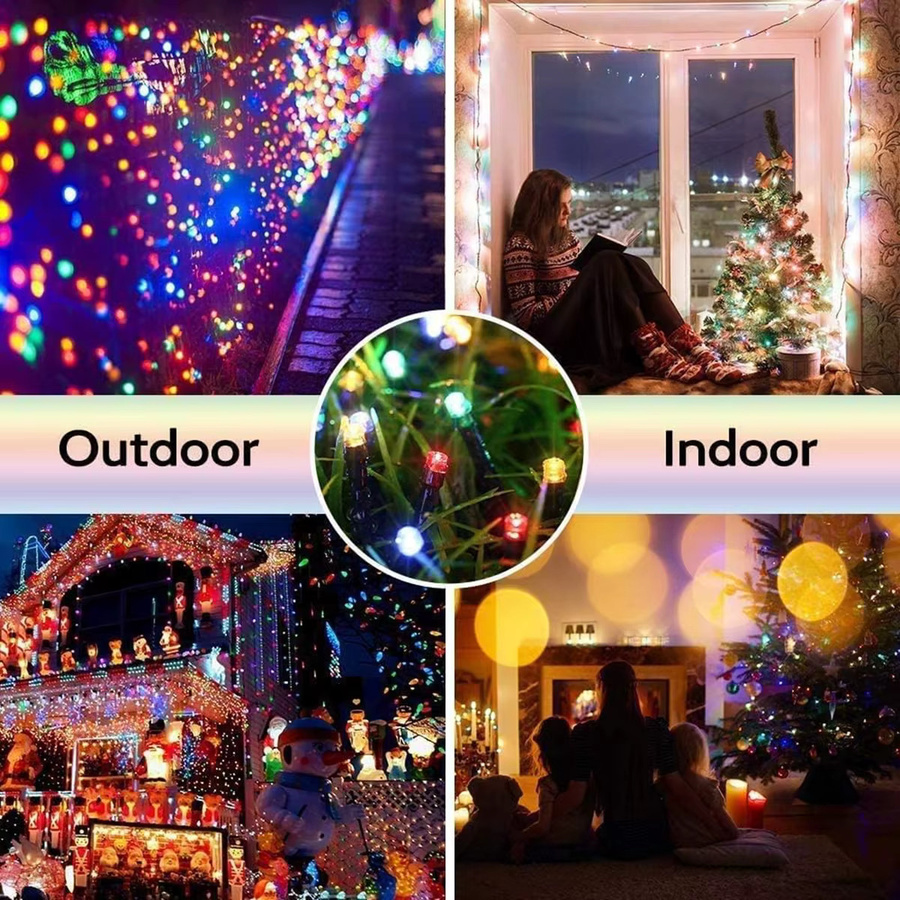 Topdii LED Fee Lichterkette für Outdoor und Garten mit 800 LEDs in Warmweiß, 102 m Länge, 220V Netzbetrieb - Bild 3