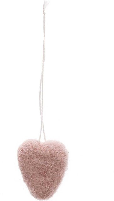 idee. Creativmarkt Hänger Herz aus Filz in Pink, B/H: 3,5 x 3,5 cm - Bild 1