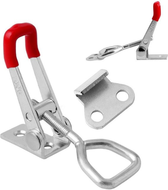 Einstellbare Heavy Duty Spannklammer als Schnellspannverschluss für die Holzbearbeitung, Farbe: Silber - Bild 1