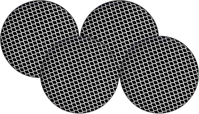 Ritzenhoff & Breker Dessertteller Takeo Swing Schwarz mit geometrischem Design, 6er Set, Durchmesser: 21,5 cm - Bild 1