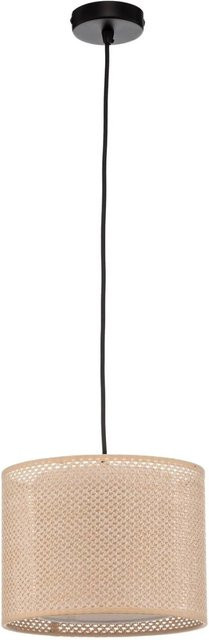 Lindby Pendelleuchte Soula 10012921 in Beige, 1-flammige Vintage Wohnzimmerleuchte mit E27 Fassung - Bild 1