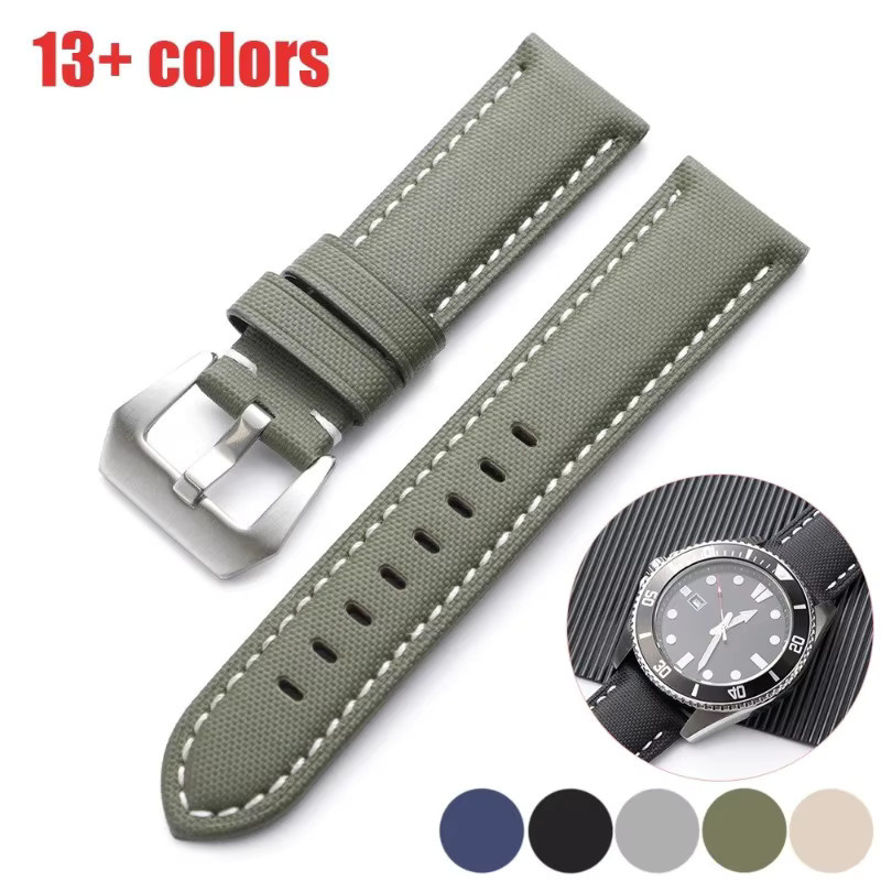 Uhrenarmband Textil/NATO, Nylon-Leder, Bunt, Unisex - Bild 3