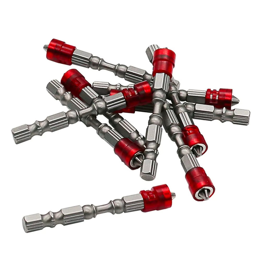 Binoax Magnetisches Schraubendreher-Bit Set PH2 Kreuzkopf, 10-teiliger Schraubendreher-Halterring für Elektro- und Hausarbeiten - Bild 2