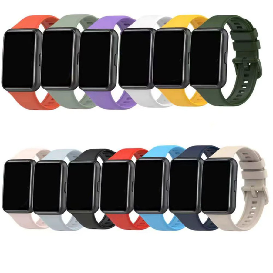 Weiches Armband für Huawei Watch Fit 2 Smartwatch in Gelb für Damen und Herren - Bild 3