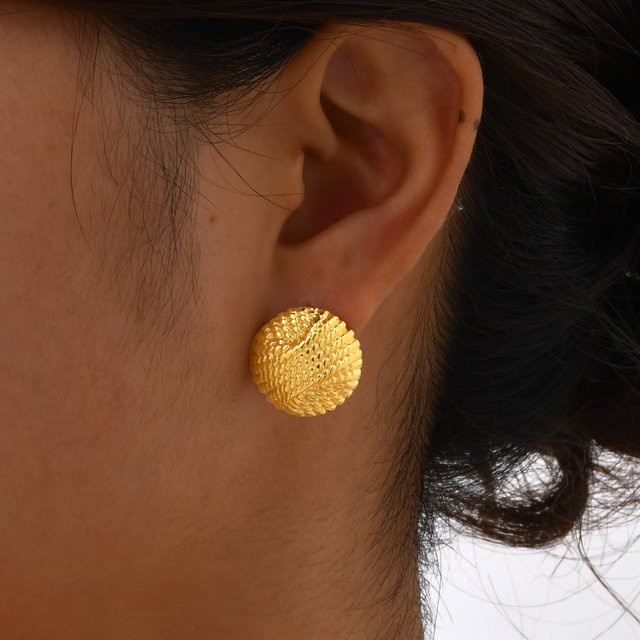 Myfresty Ohrstecker Edelstahl, Gold, Damen - Bild 1