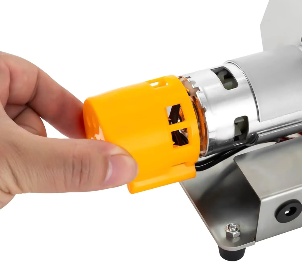 CNCEST Mini-Bandschleifer und Polierer mit 775 Motor, 7-stufig einstellbare Desktop-Schleifmaschine in Silber inklusive 20 Schleifbändern - Bild 6