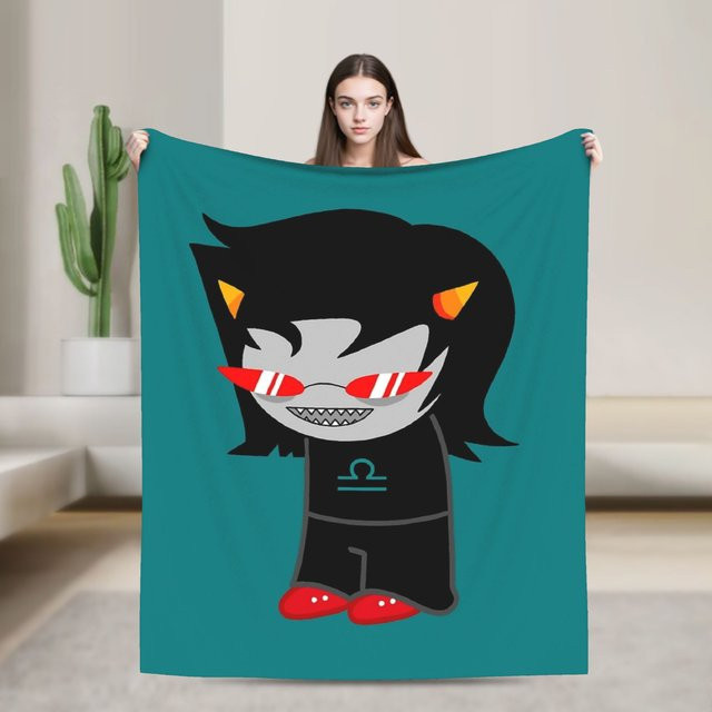 Homestuck Terezi Flanelldecke aus Polyester, weiche Überwurfdecke für Kinder in Multicolour - Bild 1