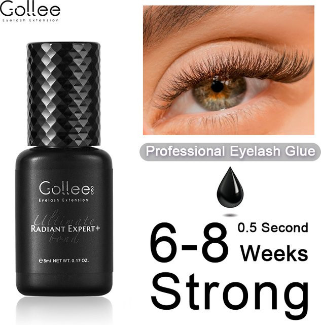 Gollee Wimpernverlängerungskleber, 1-2s Pink Clear, Unisex - Bild 1