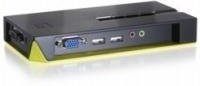 LevelOne ViewCon KVM-0421 KVM- und Audio-Switch in Schwarz mit USB-A und 3,5 mm Klinkenanschluss - Bild 1