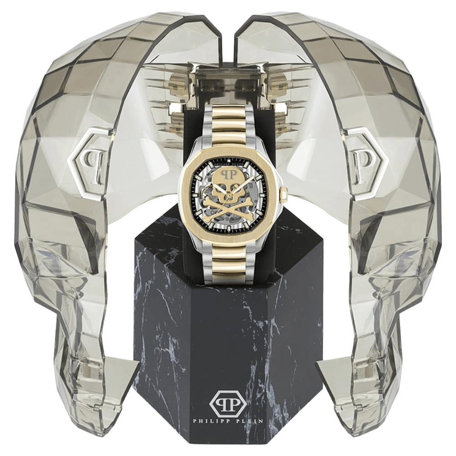Philipp Plein Herrenuhr Automatik, Edelstahl, 42 mm, Silber - Bild 2