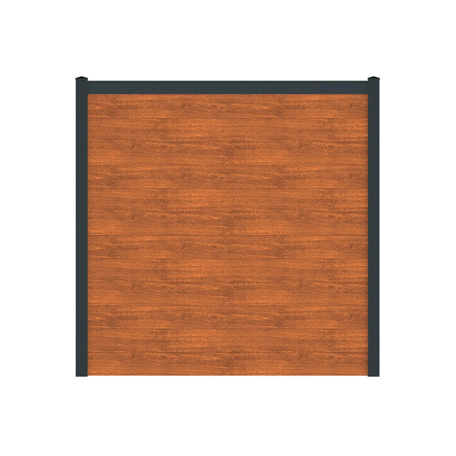 Vidual Sichtschutzzaun Snap 140 aus Aluminium in Light Oak, blickdicht, Montage zum Aufdübeln, Höhe: 175 cm, Breite: 30,14 m - Bild 2