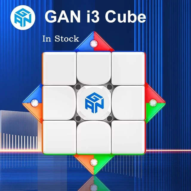 GAN GAN356i3 Magnetischer Zauberwürfel, 3x3x3, Stickerless, Puzzle - Bild 1