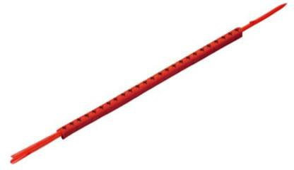 Weidmüller CLI R 02-3 RT/SW Kennzeichnungsring in Rot mit Aufdruck für Außendurchmesser 1,3 bis 3 mm - Bild 1
