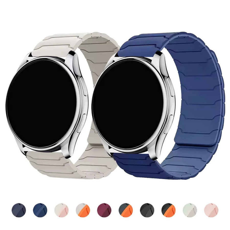 Uhrenarmband Silikon, Schwarz, Unisex, 22 mm - Bild 5