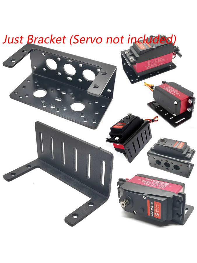Stemedu Drehmoment-Servo-Metallrahmen-Stützhalter, Zubehör, 1:5 Maßstab, Schwarz - Bild 4
